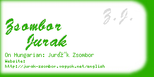 zsombor jurak business card